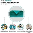 thumbnail image 2 of GFI Linen Clubs Teal Cloth Napkins, 18x18, 12 Count, 2 of 6