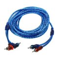 thumbnail image 1 of MesaSe 5M 2 Rca To 2 Rca Plug Car Stereo Audio Copper Cable System Amplifier Braided, 1 of 6
