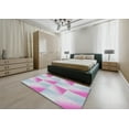 thumbnail image 5 of Ahgly Company Machine Washable Indoor Square Transitional Lavender Blue Area Rugs, 6' Square, 5 of 7