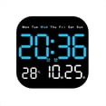 thumbnail image 3 of Reloj Digital con Fecha, Calendario Digital LED con Control Remoto, Reloj Calendario Digital Multifunción A Batería, 3 of 10