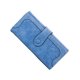 thumbnail image 1 of Guardurnaity Elegante bolso de cuero vintage Versátil para trabajar y jugar Fácil de detectar en el bolso Bolso largo para mujer Carteras Azul claro, 1 of 6