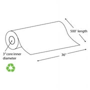36" x 500' 20# Recycled Paper Wide Format Roll, Taped (Carton of 2 Rolls)
