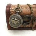 thumbnail image 3 of Pendentif Montre à Quartz Rétro en Bronze Vintage Chaîne Collier, 3 of 6