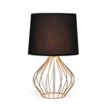 thumbnail image 2 of Simple Designs LT2086-BOC Geometrically Wired Table Lamp, Black & Copper, 2 of 2