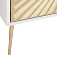 thumbnail image 4 of 55 Downing Street Starburst 32" Wide White and Gold 2-Door Cabinet, 4 of 9