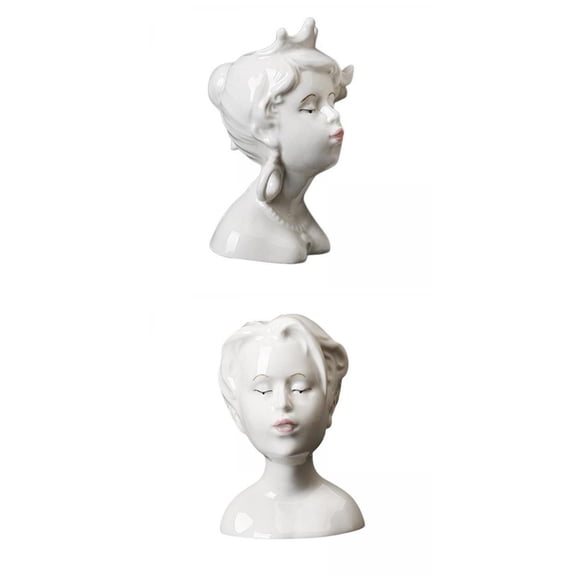 kowaku Ceramic Vase Modern Planter Centerpiece Sculptures for Flower Arrangements Suitable for Housewarming Office Living Room Decoration