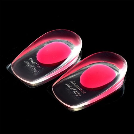 1 Pair Silicone Heel Cups Pads Shoe Inserts Soft -slip Foot Pain Insoles Cushion Foot Care for Women and Men