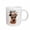 White, variant on 3drose, Cute Airedale Terrier Dog in Cheetah Print for Mothers Day, 11oz Mug