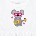 thumbnail image 4 of Inktastic Koala Cute Girls Guitar Girls Baby Dress, 4 of 5