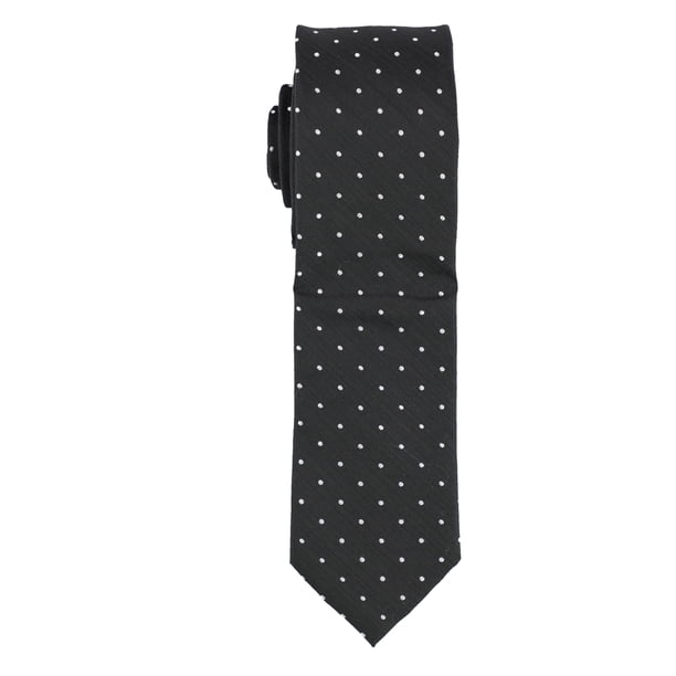 bar III Mens Canyon Dot Self-tied Necktie, Negro, Talla única