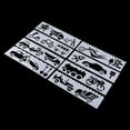 thumbnail image 6 of 8pcs Drawing Stencil Painting Stencils for Studio Or Sketching And Drafting , Car, 6 of 8