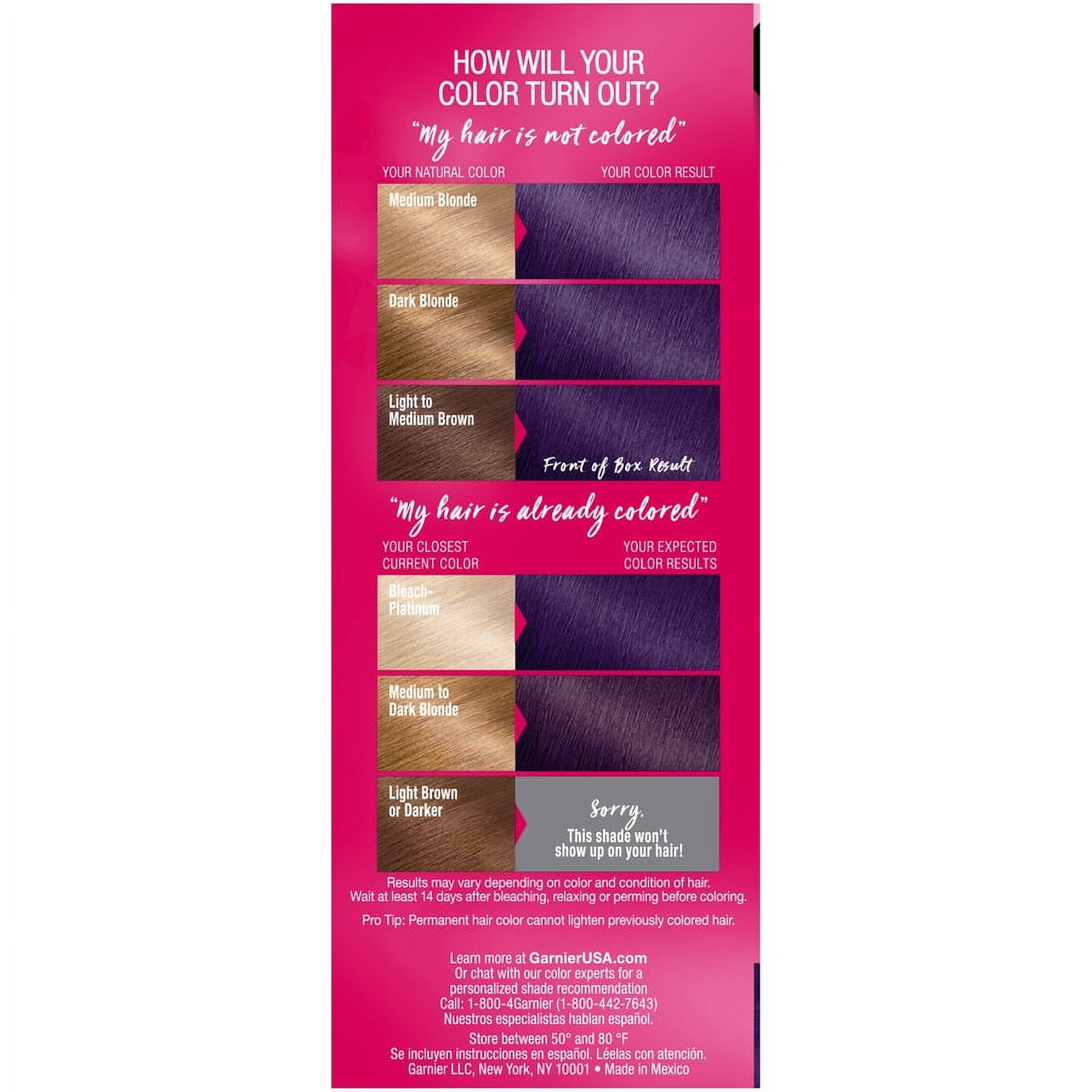 Garnier Color Sensation Hair Color Cream, 5.21 Grape Expectations Intense Purple