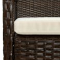 thumbnail image 5 of vidaXL Garden Chair with Cushion Poly Rattan Brown, 5 of 5
