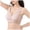 Pink, variant on UOCUFY Front Closure Jelly Bras for Women Wireless No Underwire Full Coverage Seamless Comfort Support Mastectomy Bra Beige for Size 4XL