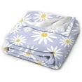 thumbnail image 2 of Kawaii Yellow Daisy Flower Blanket, Soft Lightweight Fluffy Flower Flannel Throw Blanket for Couch Sofa Bed Decor, Daisy Floral Gifts 40"X50" Blanket, 2 of 7