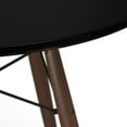 thumbnail image 5 of Parisian 39" Round Dining Table Black / Walnut Legs, 5 of 5