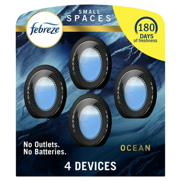 Febreze Odor Fighter Small Spaces Air Freshener Ocean.25 Fl. Oz, Pack Of 4