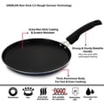 thumbnail image 3 of diollo Non Stick Dosa Tawa, Gas Stove Compatible Only - 25cm, Blue, 3 of 4