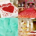 thumbnail image 4 of 20 bolsas de tela no tejida, pétalos de rosa de imitación, decoración floral para fiesta de boda, 4 of 5