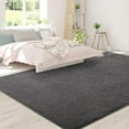 thumbnail image 5 of Noahas Soft Low Pile Rug Modern Area Rugs for Bedroom Living Room,Suitable for Boys Girls Teenagers and Adults with Super Soft Touch , Dark Grey , 7' x 10', 5 of 7