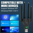 thumbnail image 3 of RHEA- Usb 3.0 Wireless Wifi Adapter 1300Mbps Long Range Dongle Dual Band Network New, 3 of 6