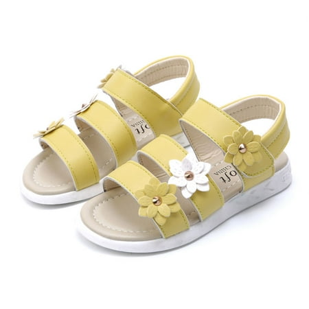 

PatPat Toddler Girl Pretty Floral Decor Solid Sandals