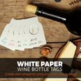thumbnail image 2 of 200pcs Wine Marker Tags Wine Cellar Labels Reusable Plastic Wine Hanging Tags Beverage Bottle Distinguish Labels, 2 of 2