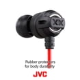 thumbnail image 5 of JVC HAFX1X Headphone Xtreme-Xplosivs, Black, Red, 5 of 7