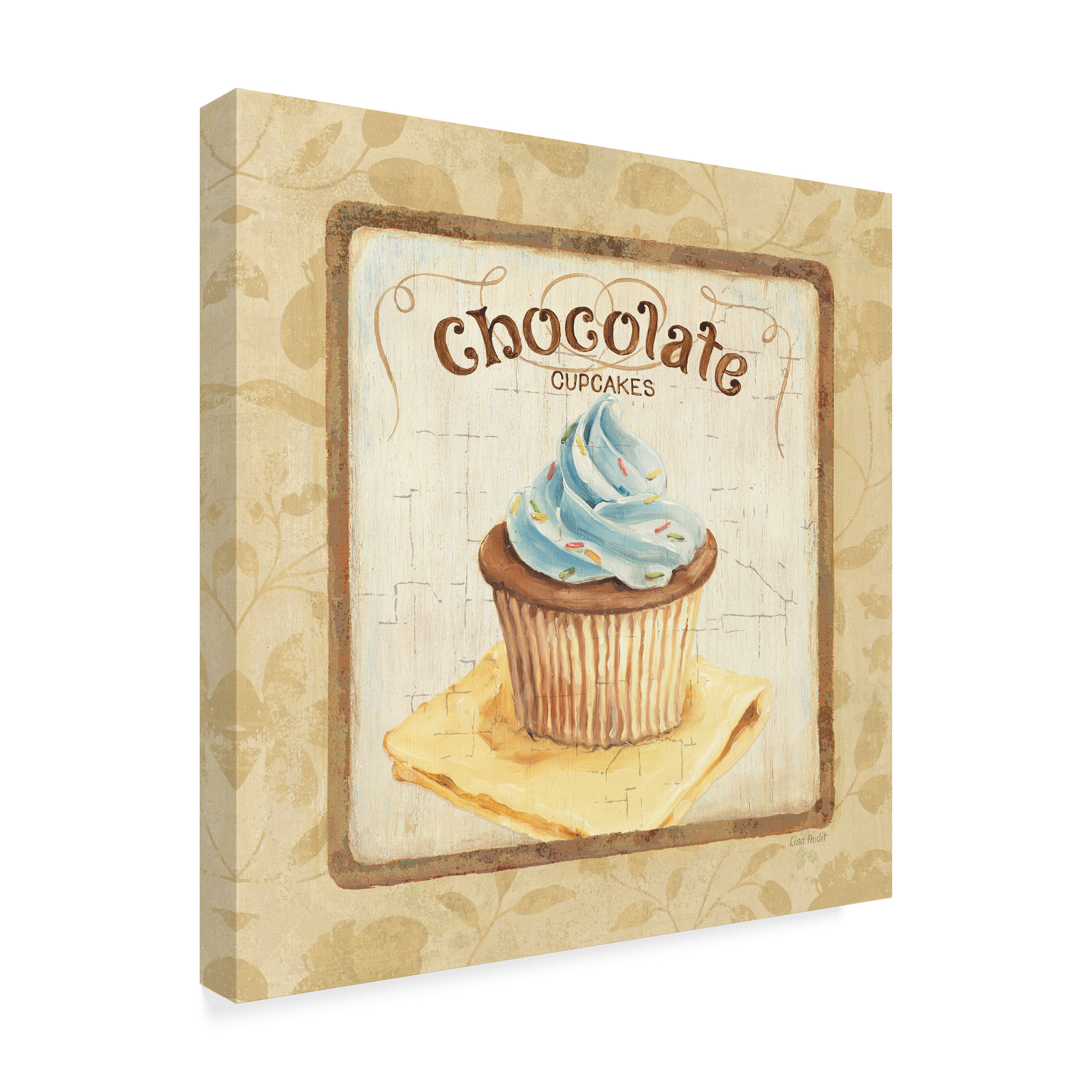 Trademark Fine Art 'Sweet Cupcakes IV' Canvas Art by Lisa Audit