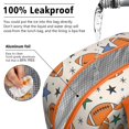 thumbnail image 5 of Womens Colorful Footballs and Stars Pattern Lunch Box for Work,Insulated Lunch Bag for Women,Loncheras Para Mujer,Leakproof Adult Lunch Bag for Work,Beach,Travel,Picnic,Camping, 5 of 7