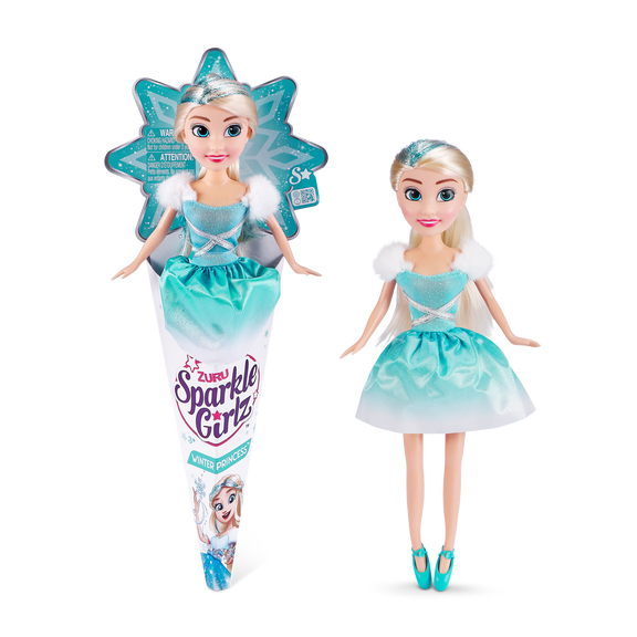 Sparkle Girlz Winter Princess Cone 10.5" Doll by ZURU for Ages 3-99