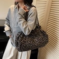 thumbnail image 5 of Hsqqdc Leopard Print Large Capacity Canvas Shoulder Tote Bag, Casual Hobo Handbag for Daily Commute Work, 5 of 7