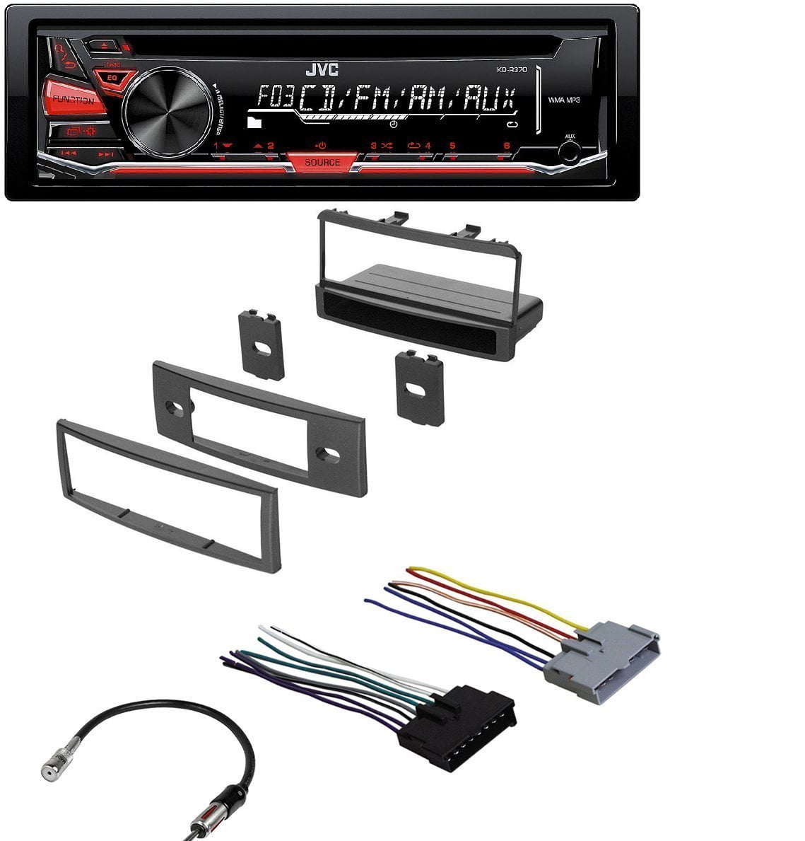 CAR RADIO STEREO RADIO KIT DASH INSTALLATION MOUNTING W/ WIRING HARNESS