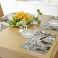 thumbnail image 4 of Ambesonne Valentine Place Mats Set of 4, Kissing Couples Music, Standard Size, Dark Taupe and Dust, 4 of 6