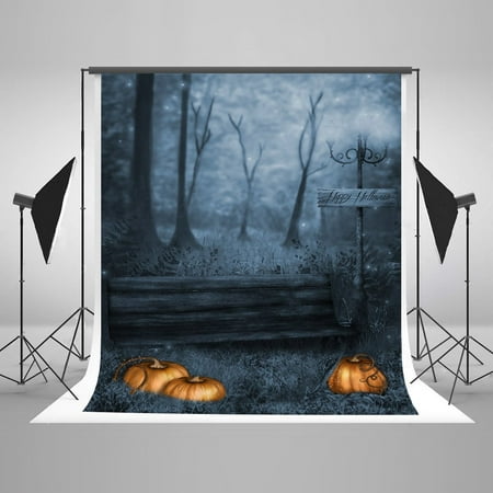 Image of 5x7ft Halloween Horror Night Photography Backdrop