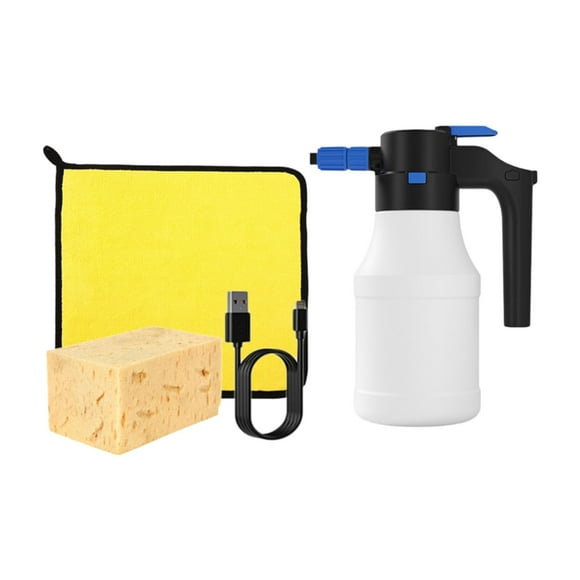Pulverizador de agua de espuma eléctrica con esponja de de limpieza, señor de plantas automáticas para lavado de automóviles, detalles, jardín,