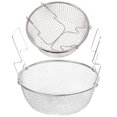 thumbnail image 4 of 2 Pcs Panier à Frire Poignée Panier à Frire en Acier Inoxydable pour Cuisine, 4 of 9