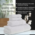 thumbnail image 5 of Halley Bath Towel 4 Pieces Set - 100% Turkish Cotton- White, 5 of 9