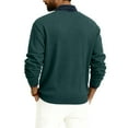 thumbnail image 3 of GrmtClth Mens V-Neck Sweaters Big and Tall V-Neck Knitted Sweaters Classic Basic Soft Comfy Long Sleeve Pullover Dark Green 2XL, 3 of 6