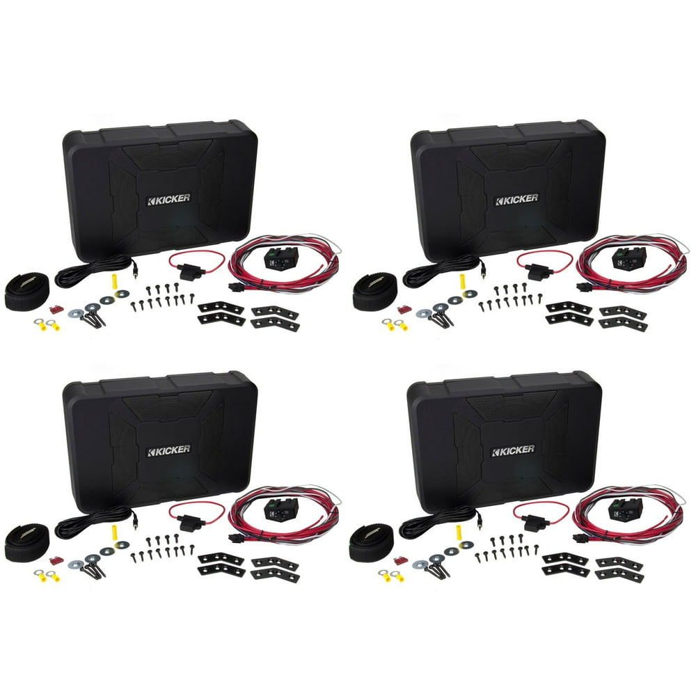 KICKER 11HS8 8" 150W Hideaway Car Audio Powered Subwoofer Sub Enclosure