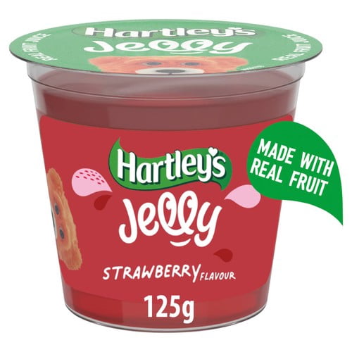 Hartley's Strawberry Jelly Pot 125g, British Import (Pack of 2)