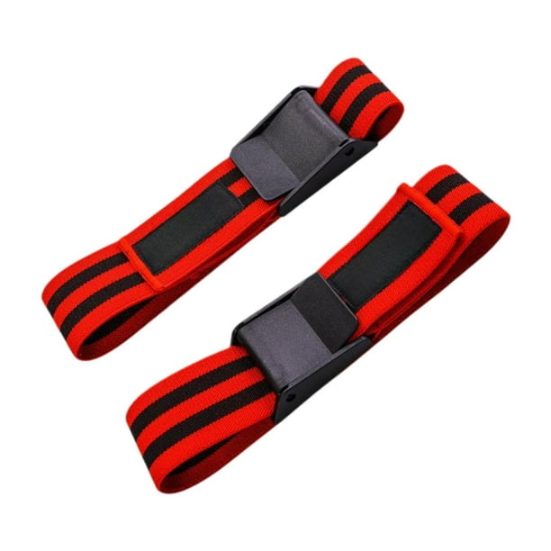 Bandas de brazo de entrenamiento muscular de 2 piezas bandas de resistencia al fitness para ejercicios de ejercicio Rojo