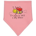 thumbnail image 2 of Inktastic Bee Future Big Sister Baby Bandana Bib, 2 of 4
