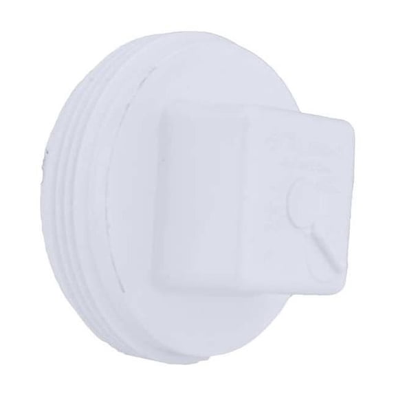 Manufacturer Varies PVC Cleanout Plug, MNPT, 2 in Pipe Size 1WKH7