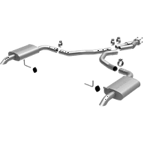 MagnaFlow 75-79 Chevy Corvette V8 5.7L Dual Split Rear Exit Stainless Cat-Back Perf Exhaust Fits select: 1975-1979 CHEVROLET CORVETTE