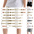 thumbnail image 3 of UACY Shorts for Girls Cotton Bermuda Shorts with Pockets Elastic Waist Knee Length Casual Athletic Walking Shorts, 3 of 4