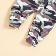 thumbnail image 6 of Kaprioy Baby Boy Winter Clothes Toddler Baby Boy Clothes Camo Pant Set Long Sleeve Letter Sweatshirt and Camouflage Jogger Pants Infant Boy Outfits, 6 of 7