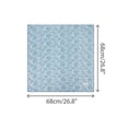 thumbnail image 3 of Women's Line Chrysanthemum Pattern Scarf Square 26.7''X26.7'' Elegant Neck Scarves for Thanksgiving  Gift One Size Blue, 3 of 6