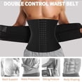 thumbnail image 3 of COMFREE Sauna Waist Trimmer Belt Men Workout Waist Trainer Sweat AB Belt with Adjustable Double Straps, 3 of 6