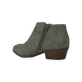 thumbnail image 3 of Mug Gray Suede Booties Soda Women Ankle Boots Small Short Heel Side Zipper 7.5, 3 of 3